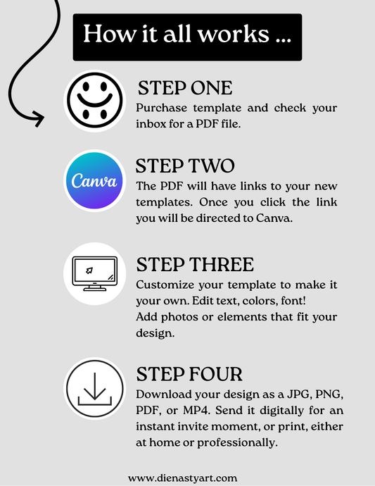 Blank Envelope w/ Handwriting Font - Phone & Print Template