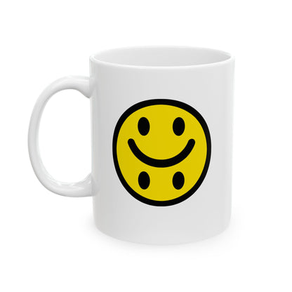 Smile'd White Ceramic Mug 11oz