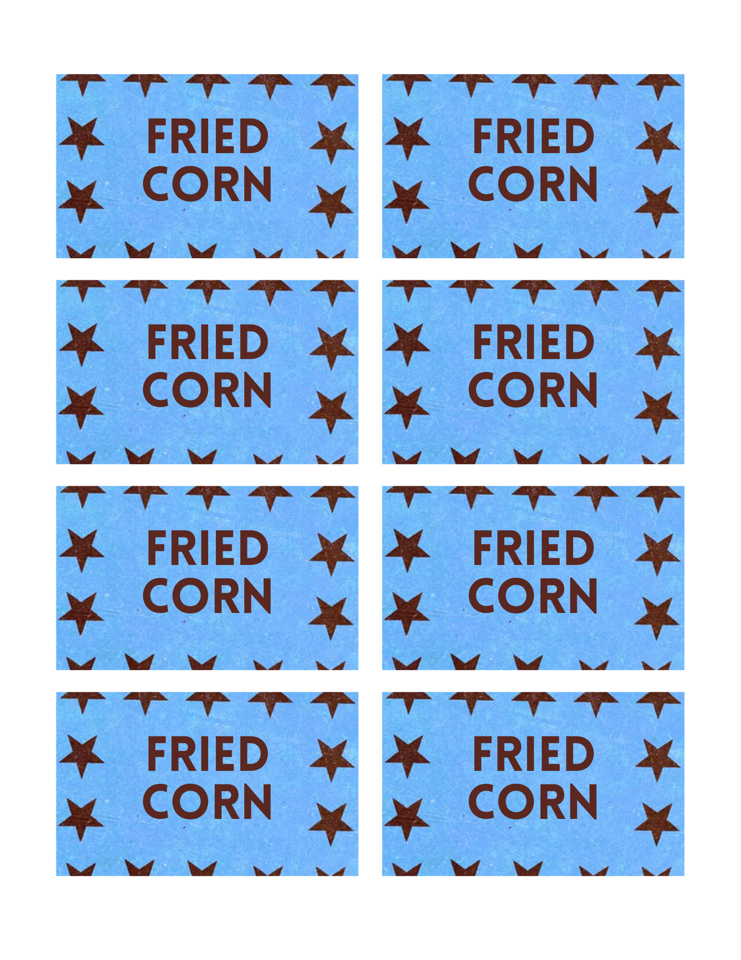 Red Stars and Light Blue Collection Template - Invitation, Menu, and Place cards