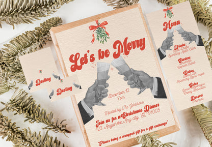 Lets Be Merry - Digital Invite Printable (MM Version)