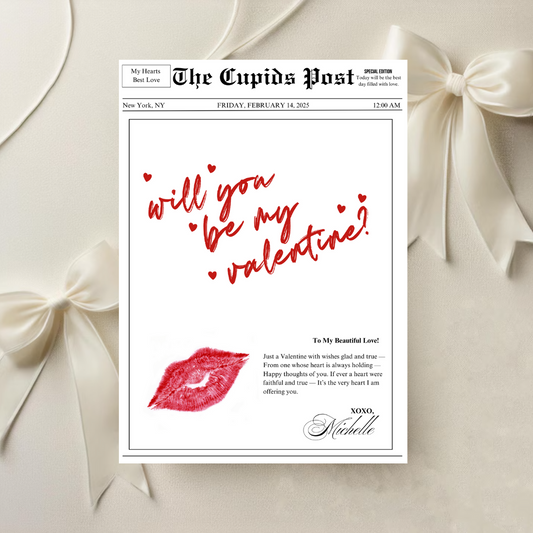 Newspaper Cupid Style eCard