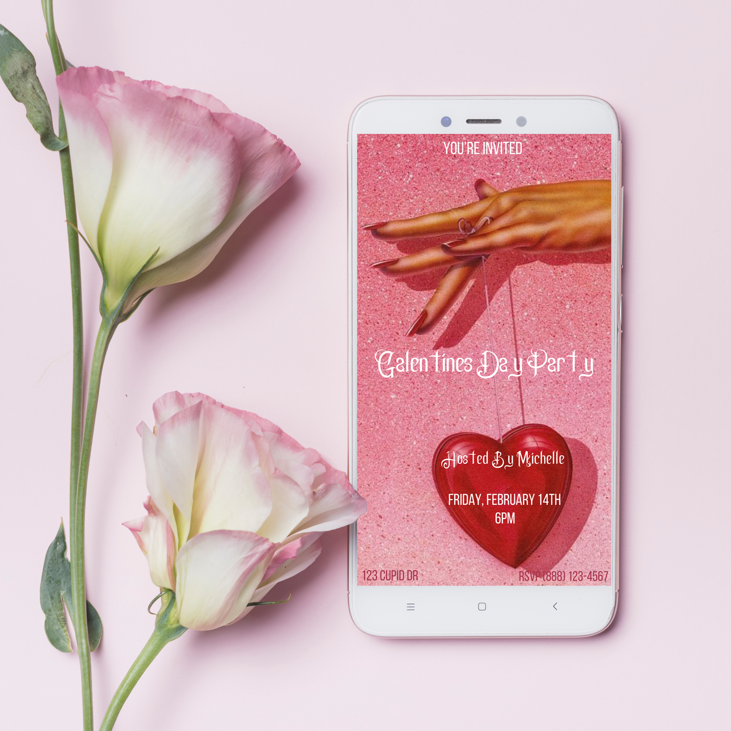 Galentine's Glitter Party - Text Invite