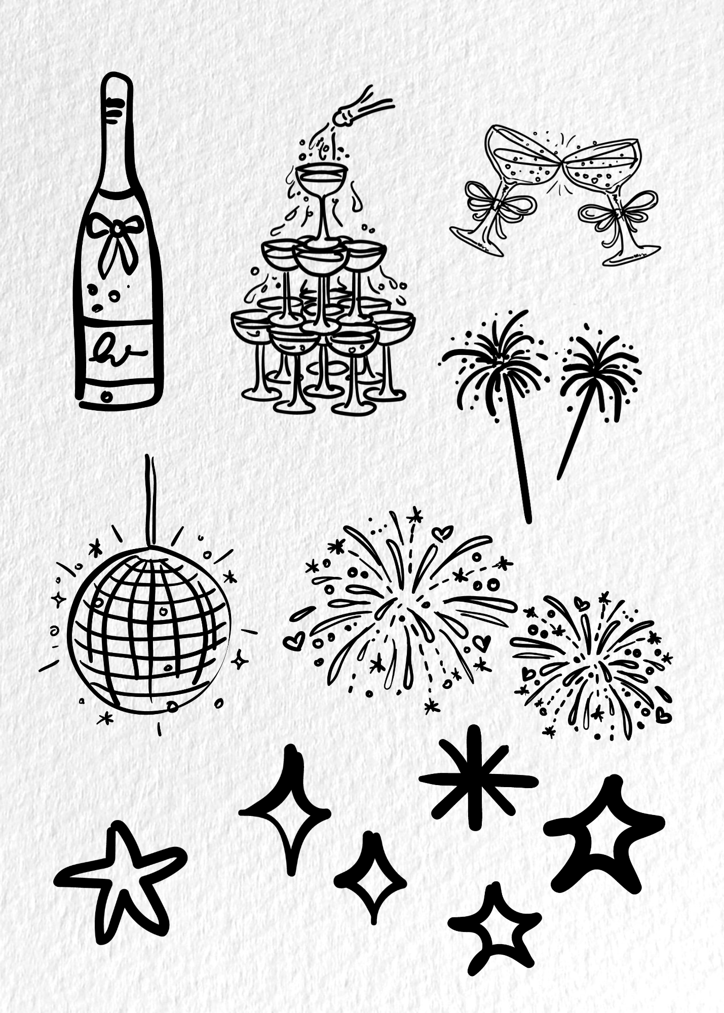 New Year Calendar Invitation - Phone & Print Template
