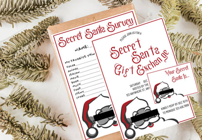 Secret Santa Questionnaire - Digital Questionnaire Printable