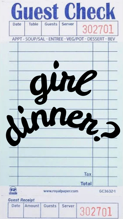 Galentine's Girl Dinner Invitation  - Text Invite